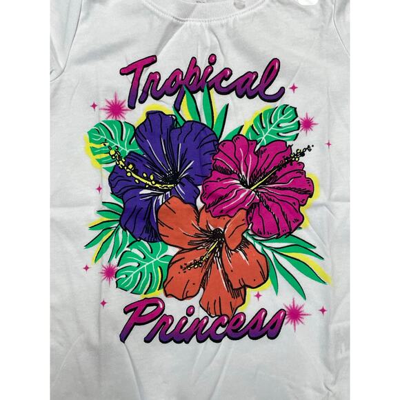 The Children's Place Tropical Princess Graphic T-Shirt 3T - Picture 4 of 7